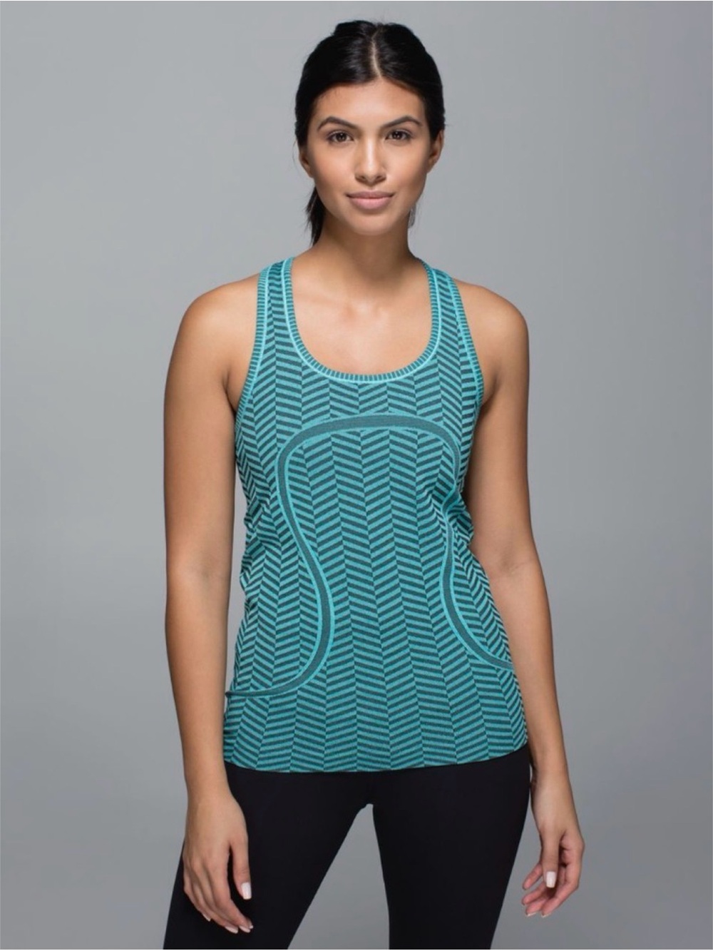 Lululemon Run: Swiftly Tech Racerback Heathered Blue Tropics 4